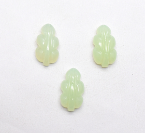 ชุดแกะสลักลายใบอาเกต18X10มม. 3ชิ้นแกะสลักด้วยมืออาเกตธรรมชาติอัญมณีหลวมสำหรับทำเครื่องประดับ - Product Image 1