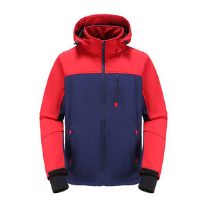 Chaqueta Deportiva Softshell de Invierno Personalizada OEM, Estilo Urbano, Transpirable, Impermeable, de Secado Rápido, Cortavientos, con Cuello Alto - Product Image 1