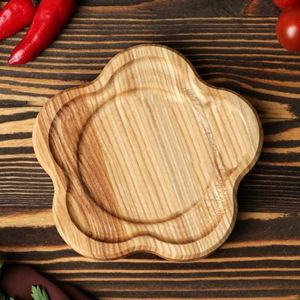 Cuenco cuadrado de madera para cocina al por mayor con centro redondo, cuenco para servir ensalada, cuenco torneado a mano para Cocina - Product Image 3