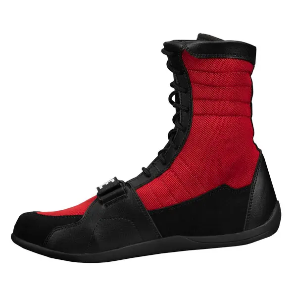 Sapatos de boxe de combate para homens e meninas, sapatos de boxe com sola plana e com cadarço personalizado, ideal para luta livre