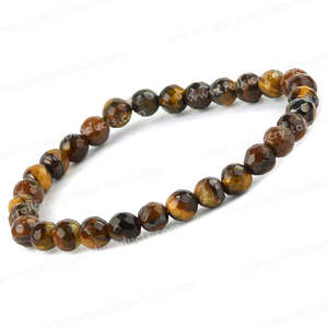Pulsera de Cristal de Ojo de Tigre, Piedra Preciosa Natural Curativa para la Confianza y la Fuerza - Product Image 2