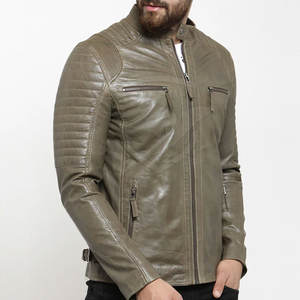 Otoño Invierno Hombres Chaqueta de cuero Mejor calidad Hombres Chaqueta de cuero Secado rápido Hombres Chaqueta de cuero de invierno - Product Image 2