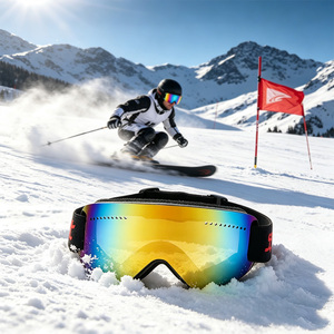 Lunettes de ski anti-buée coupe-vent pour le ski, le snowboard, la moto, tout-terrain, pour hommes et femmes, sports d'hiver en plein air - Product Image 6