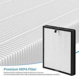 Thiết Bị Nhà 3-Lớp Đúng H13 Than Hoạt Tính Máy Lọc Không Khí Sạch Không Khí Cho Lớn Trong Cửa Không Gian 1000 Feet Vuông - Product Image 4