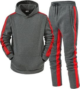 FAST Nice SERVICE Men Track Suits Sets Long Sleeve Full-zip Sweatsuit Active Jackets and <b>Pants</b> 2 Piece Outfits - Product Image 3