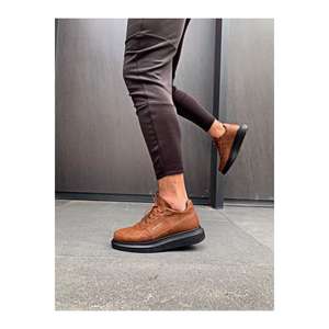 High <b>Sole</b> Casual <b>Shoe</b> 040 Tan (black <b>Sole</b>) - Product Image 3