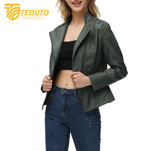 Chaqueta de cuero real para mujer de calidad superior Chaqueta de cuero genuino de alta calidad con MOQ bajo Chaquetas de mujer de cuero con estilo - Product Image 6