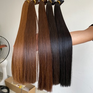 Venta de verano Gran descuento Extensiones de cabello de trama 100% Cabello humano vietnamita Color crudo personalizado Sedoso Suave de larga duración - Product Image 2