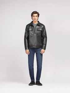 Chaqueta de Cuero Auténtico Original Más Vendida con Bolsillo, Chaqueta de Motociclista para Hombre, Chaqueta de Invierno para Hombre, Método de Tejido No Tejido - Product Image 2