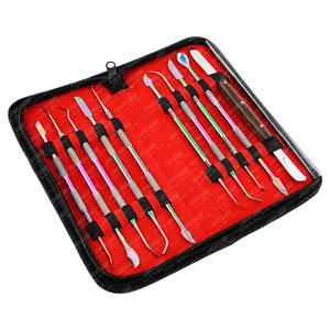 Vente en gros de couteaux à cire Kit d'outils de sculpture Couteau à cire Façonneur Spatule Outils de modelage d'argile Instrument de coupe de poterie Acier inoxydable - Product Image 2