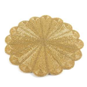 Prix ​​bas 100% fait main Écologique Durable Style vintage Rond Placemat en perles pour la maison et les mariages - Product Image 5