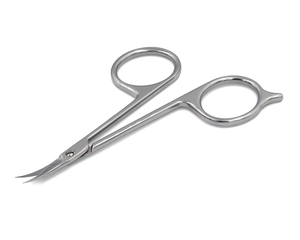 Ciseaux à cuticules personnalisés, manche arrondi, lame tranchante, pointe russe en acier poli, ciseaux de manucure, logo privé - Product Image 2