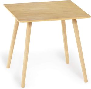 Mesa auxiliar cuadrada compacta, pequeña mesa auxiliar de roble para sala de estar, dormitorio u oficina, pieza decorativa elegante y funcional - Product Image 6