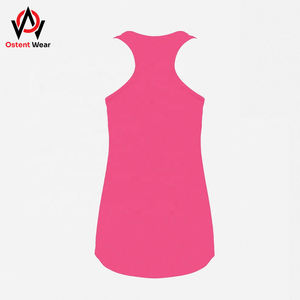 Camisetas sin mangas de entrenamiento para mujer rosa informal de verano 2025 fabricadas a medida con logotipo de moda para mujer, ropa deportiva al por mayor para niñas - Product Image 4