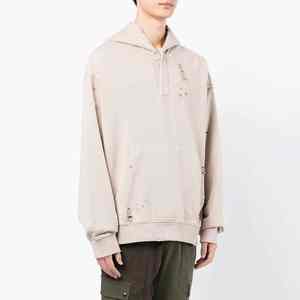 Ropa Urbana de Invierno Personalizada, Sudaderas con Parches Desgastados para Hombre, Bordado Personalizado, Serigrafía, 100% Algodón Transpirable - Product Image 4