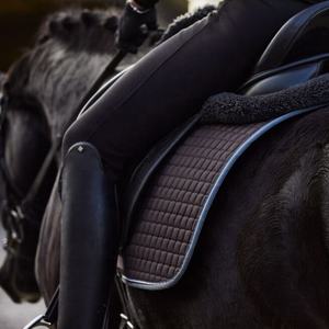 Custom Logo Horse Saddle Pad Quilted Breathable <b>Wool</b> <b>Cotton</b> Fibre Western English Style Equestrian Wear for Horse Riding Fabric - Product Image 4