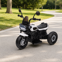 Moto électrique pour enfants à trois roues avec fonction d'éclairage, batterie rechargeable 6V 4.5Ah, pour la conduite en extérieur