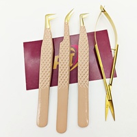 Pince à cils en acier inoxydable à 90 degrés, pointe incurvée pour volume, antistatique, durable, outils de beauté pour applications de cils