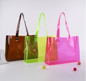 Hot Sale Gift Custom Logo Laser <b>Pvc</b> Shopping Bag Foldable Waterproof Transparent Holographic Supermarket Tote Bag - Product Image 6