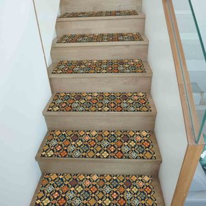 Ethnic Pattern Printed Rug: Trendy, Aztec, Modern, Gift, Stair, Personalized, Accent, Small, Popular,Step Rug - Product Image 4