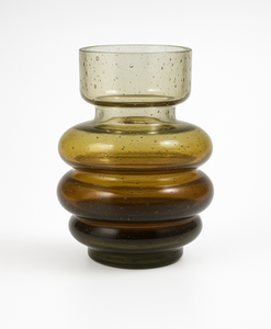 Jarrón de cristal en relieve moderno, diseño Floral Vintage, jarrón de mesa para boda, florero decorativo artístico - Product Image 2