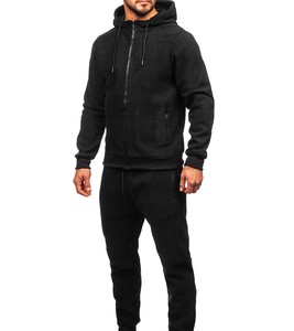 Combinaison de survêtement à col ras du cou et unie personnalisée, survêtement de haute qualité, streetwear, survêtement pour homme, vente en gros - Product Image 3