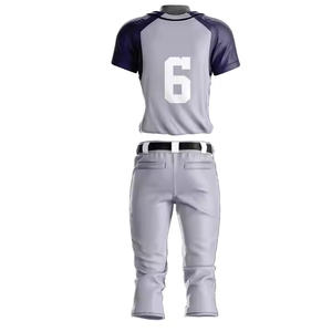 2025 nouveau Design personnalisé équipe Logo Baseball uniformes ensembles respirant Anti-rides séchage rapide Sublimation imprimé plaine chemise pantalon - Product Image 2