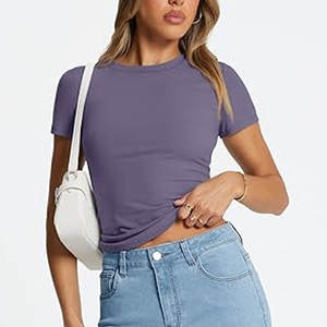 Blusas de Manga Corta para Mujer |   Camiseta 100% Algodón para Mujer - Product Image 3