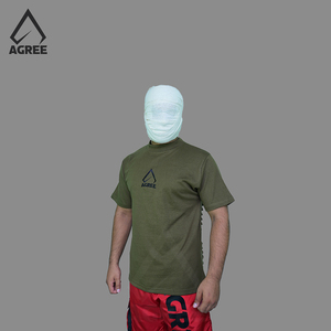 Camiseta personalizable para hombre con estampado de rayas de peso pesado 100% algodón de secado rápido y estilo de punto Tejido ligero de moda - Product Image 3