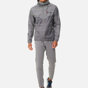 ชุดเสื้อกันลมมีฮู้ดสำหรับผู้ชาย ผ้าฝ้าย 100% ระบายอากาศได้ดี ทนทาน คุณภาพสูง - Product Image 1