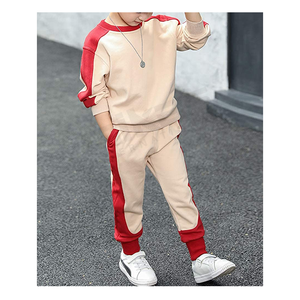 Chándal de algodón con logotipo personalizado para niños, conjunto de ropa informal para correr, chándal liso, venta al por mayor - Product Image 6