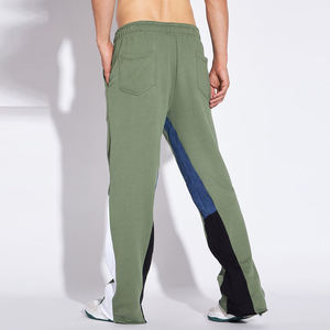 Pantalon de survêtement empilé à logo imprimé bouffant Pantalon évasé de survêtement en molleton de coton pour hommes Pantalon empilé à jambe droite de haute qualité - Product Image 4