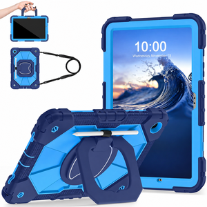 Custodia Protettiva Robusta Antiurto in PC e Silicone con Supporto per <span class=keywords><strong>Samsung</strong></span> <span class=keywords><strong>Galaxy</strong></span> <span class=keywords><strong>Tab</strong></span> A11 Plus A9 Plus 11 Pollici - Product Image 1