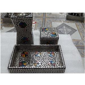 Trending Bakhoor Set Bandeja y caja de servicio Metal y madera Decoración para el hogar Hotel Restaurante Ramadán Hogar Eid Regalo DE LA MADRE Quemador de incienso - Product Image 6