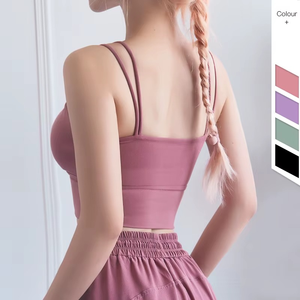 Débardeur de yoga léger personnalisé OEM ODM pour femmes vêtements de sport tissu polyester spandex séchage rapide respirant salle de sport avant - Product Image 2