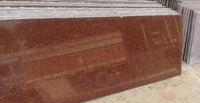Dalles de granit rouge impérial de haute qualité, pierres décoratives, surface polie/flamée durable, épaisseur 20/30 mm, découpe sur mesure pour revêtement de sol