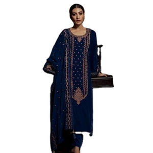 Diseñadores paquistaníes Salwar Kameez Ramsha Vol ANDAAZ Conjunto de Kurta indio para mujer Traje de mujer Trajes y vestidos paquistaníes elegantes - Product Image 1