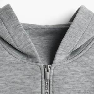 Nouveauté : sweat-shirt à capuche décontracté pour femme, gris, poids lourd, personnalisé avec logo imprimé intégral, vêtements de rue, col à capuche - Product Image 4