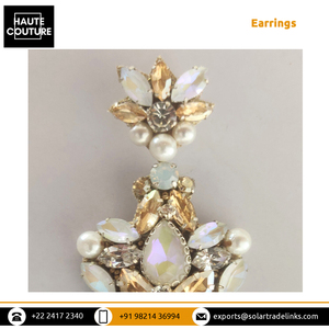 Pendientes de cristal bonitos totalmente personalizables para mujer Marquis Rhinestones Pendiente Diseñador Lujo Gota Boda Pendiente de cristal - Product Image 6