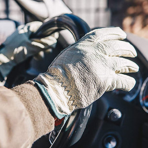 ถุงมือหนังสำหรับขับขี่แบบ FL-Finger ทนทานกันลื่นสำหรับกลางแจ้งทำงานในฤดูหนาวเล่นกีฬาหน้าจอสัมผัสเข้ากันได้แบบลำลองธรรมดาๆ - Product Image 4