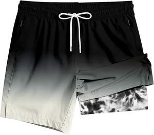 Pantalones Cortos Deportivos para Hombre con Logotipo Personalizado, Cintura Elástica, Dobladillo Dividido, 5 Pulgadas de Entrepierna, Ropa Deportiva, para Gimnasio y Entrenamiento - Product Image 1