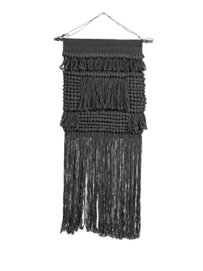 Tenture murale en macramé tressé à la main au design bohème moderne Décoration intérieure en coton avec cheville en bois - Product Image 4