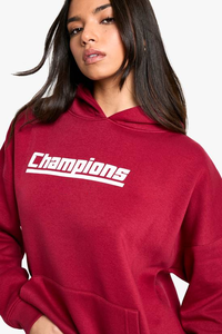 Sudadera con Capucha Extra Grande Informal de Manga Larga con Capucha Minimalista de Color Sólido Personalizada para Mujer, Nuevos Estilos de Invierno, 100% Algodón en la Parte Delantera - Product Image 3