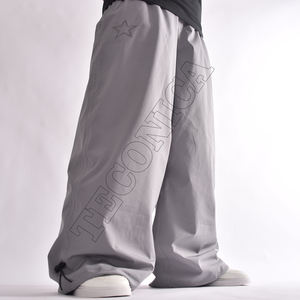 2025 gris pantalon de ski à jambes larges pantalon de neige imperméable avec doublure chaude en polaire évents poches zippées et coupe réglable - Product Image 2