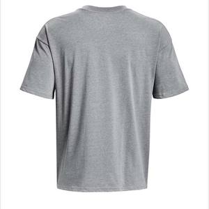 Venta al por mayor diseño personalizado en blanco 80% Algodón 20% poliéster camisetas ropa de hombre gimnasio manga corta verano hombres camisetas gris - Product Image 3