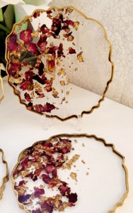 Best Quality <b>Round</b> Shape Coaster with Luxury Bulk Resin Design Directly From Manufacturer in India - Product Image 4