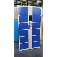 Casier intelligent Paquet de stockage électronique casier intelligent de colis intelligent numérique pour supermarché magasin 12 portes