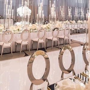 Chaise de réception personnalisée de luxe moderne et confortable en tissu avec structure métallique pour hôtel, salon et appartement – Vente en gros - Product Image 3