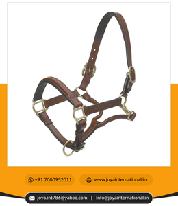 Custom Designed Logo Horse Halter Wide Square Raised <b>Padded</b> Fancy-Stitched Leather Halter <b>Smart</b> Horse Equipment - Product Image 6