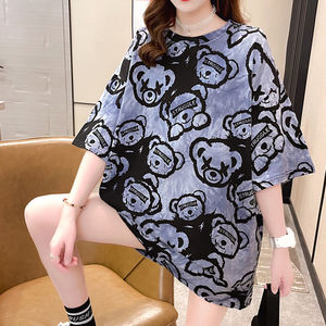 Camisas de calle para exteriores con patrón sólido de moda de talla grande para mujer, estampado de logotipo personalizado, estilo súper fantástico - Product Image 2